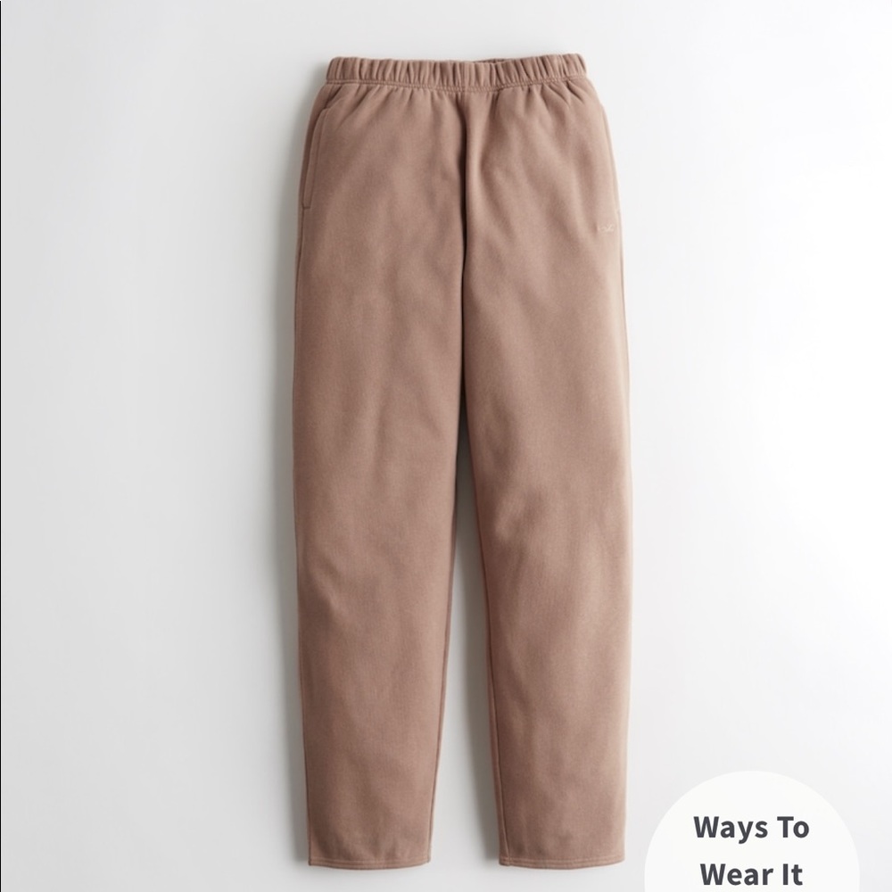 NWT Hollister brown sweatpants